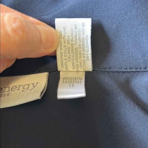 Women's Navy Chico’s Size 1(small) Zynergy Neema Vest - Picture 5 of 5